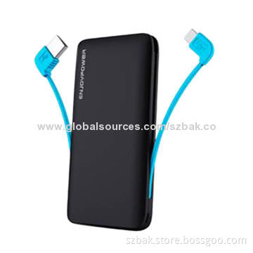 Power Bank with 5,000mAh Capacity, 5V/1A Input